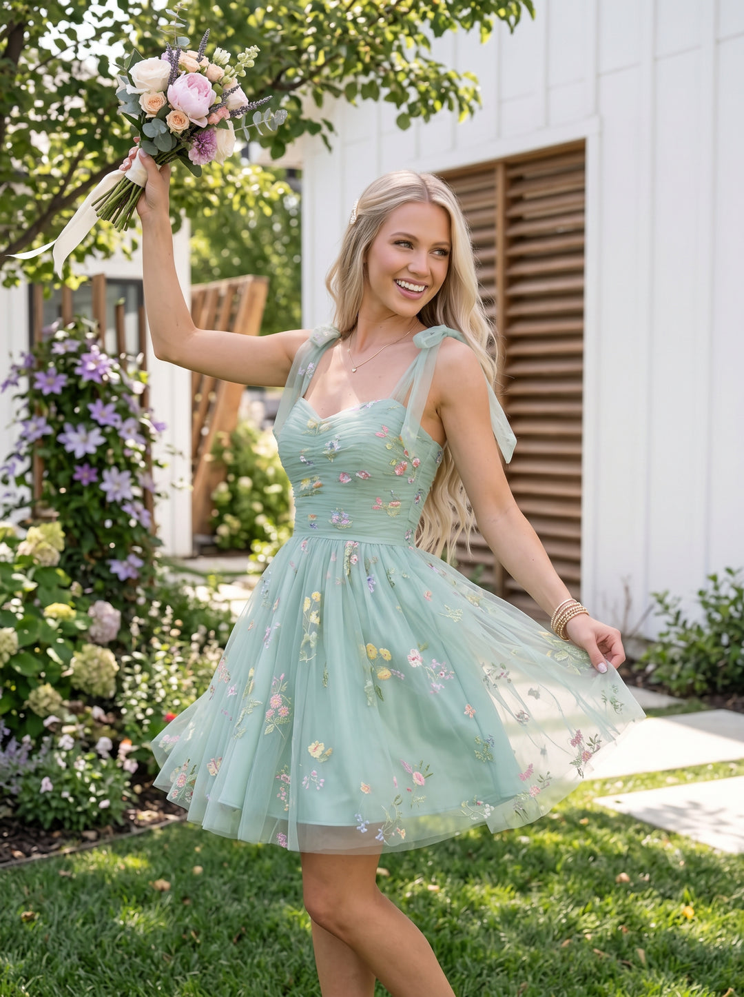 Sequin A Line Spaghetti Straps Ruched Elegant Homecoming Dresses