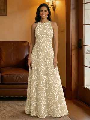 Tulle Scoop Neck Lace Appliques Mother of the Bride Dresses