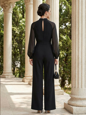 Mother of the Bride & Groom Pant Suit Corset Long Sleeves Satin