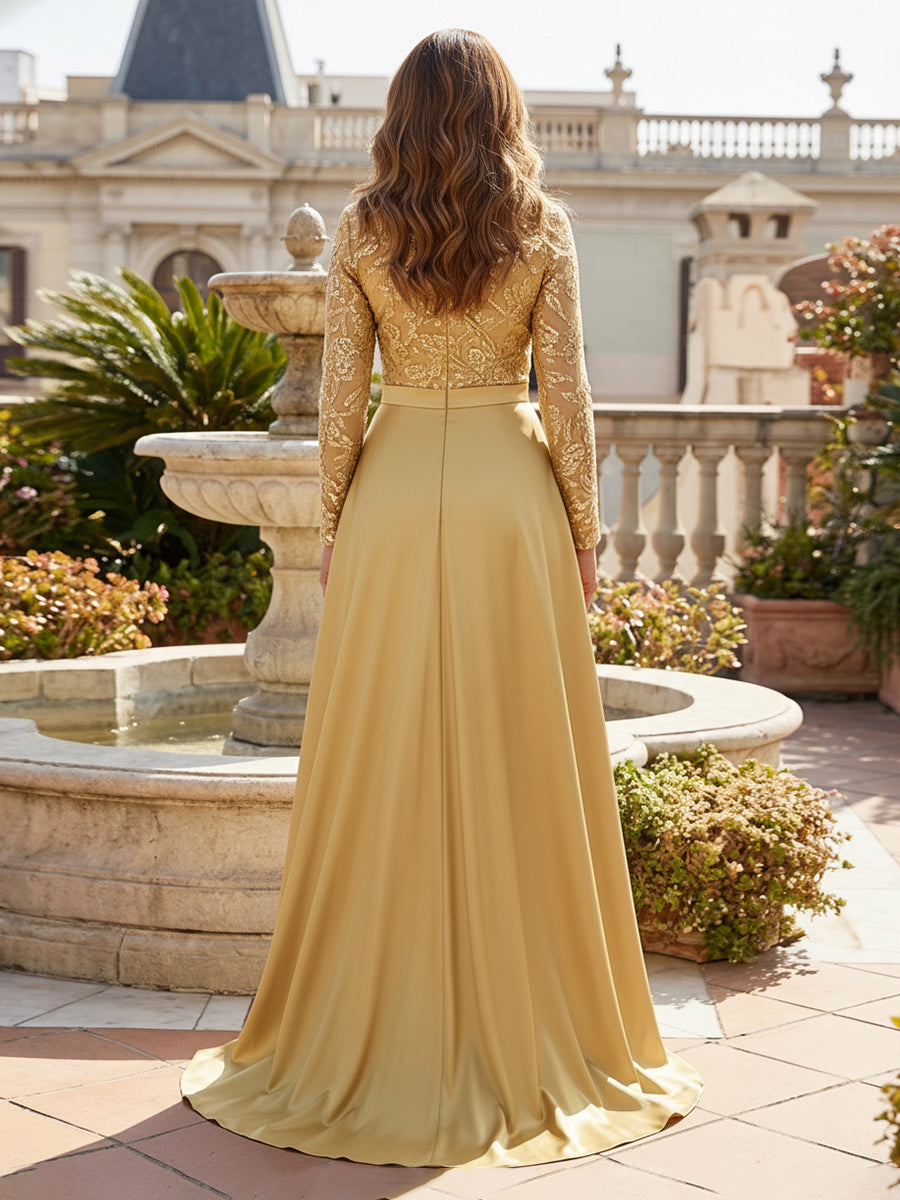 Mother of the Bride & Groom Pant Suit A Line Pleats V Neck Corset Satin