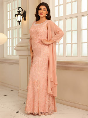 Laces Sheath Scoop Neck Mother of the Bride Dresses