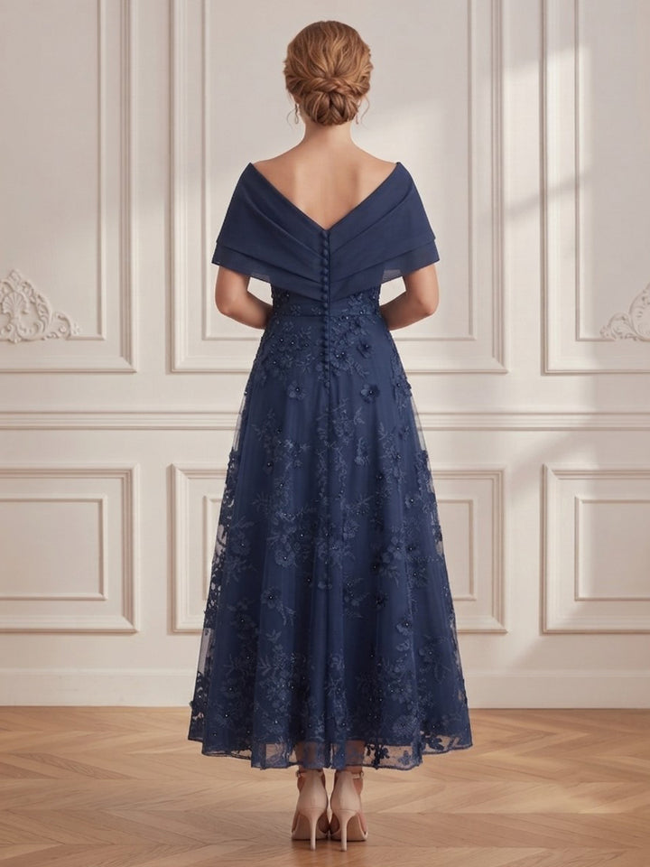 Sequin A Line Off the Shoulder Cross Ruched Bodice  Mother of the Bride Dresses