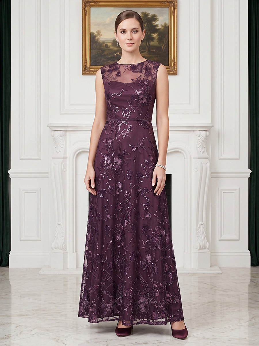 Tulle A Line Jewel Neck High Waist  Mother of the Bride Dresses