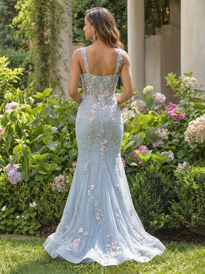 Lace Appliques Sweetheart Tulle Bodycon Pleated Prom Dresses