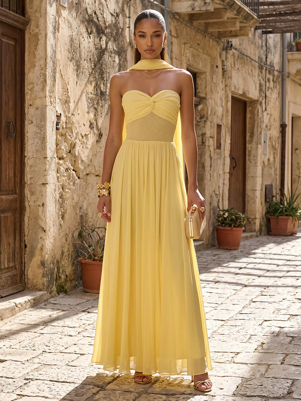Stretch Mesh A Line Sweetheart Cut Out Formal Dresses
