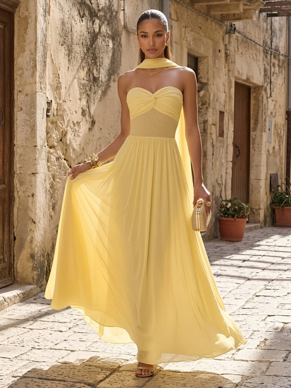 Stretch Mesh A Line Sweetheart Cut Out Formal Dresses