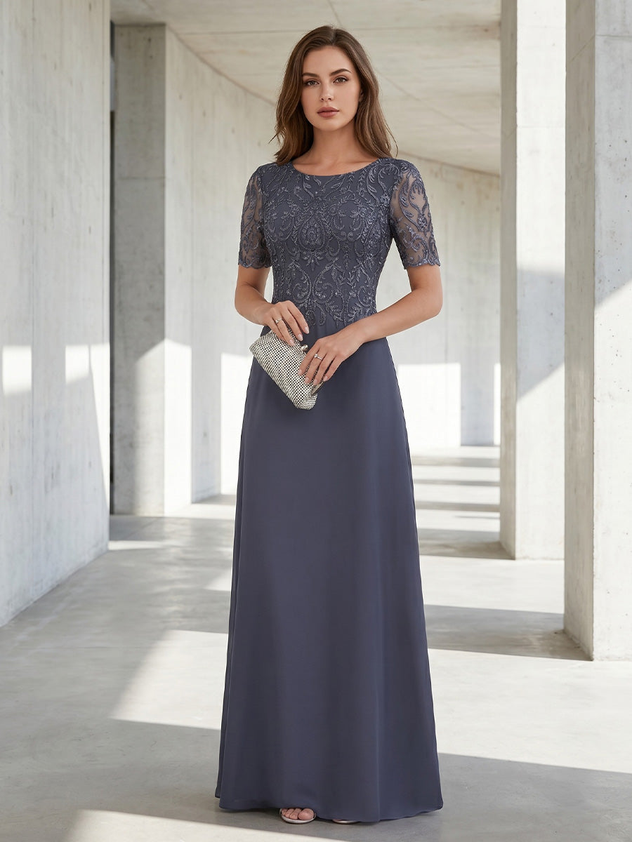 Satin Mermaid Scoop Neck Corset Lace Appliques Formal Dresses for Women