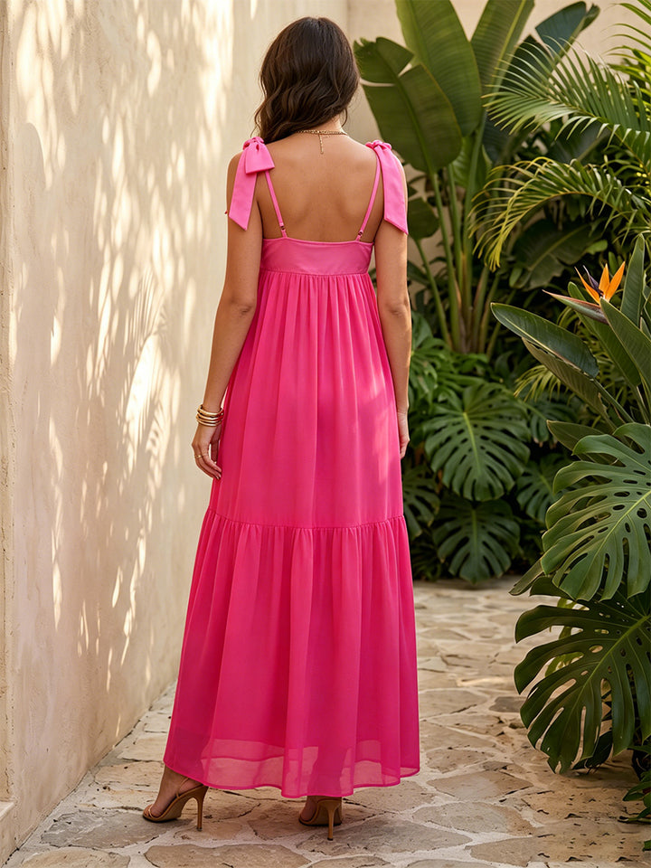 Chiffon A Line Sweetheart Spaghetti Straps Ruched Formal Dresses