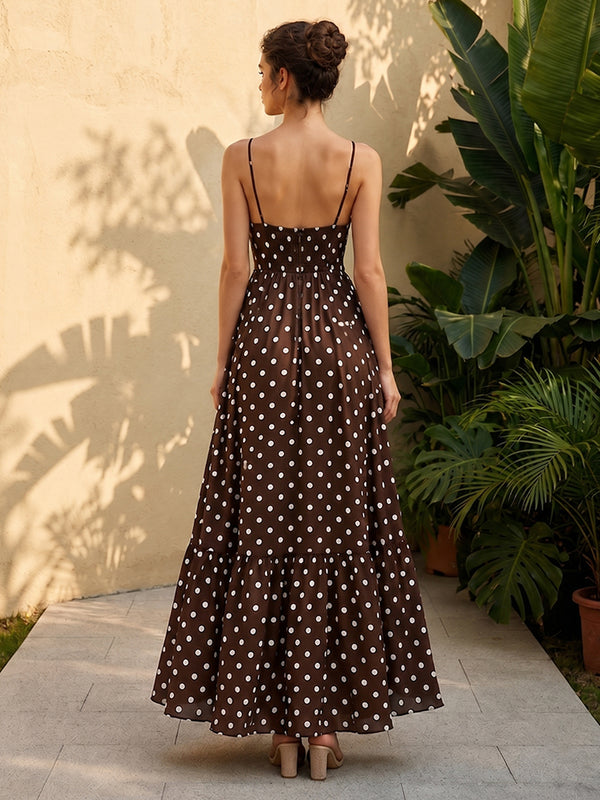 Chiffon A Line V Neck Spaghetti Straps Corset Formal Dresses