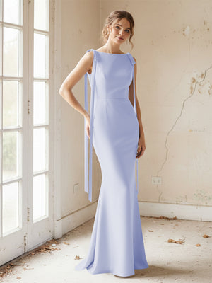 Strapless Satin Mermaid Bridesmaid Dresses for Women