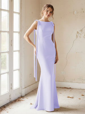 Strapless Satin Mermaid Bridesmaid Dresses for Women