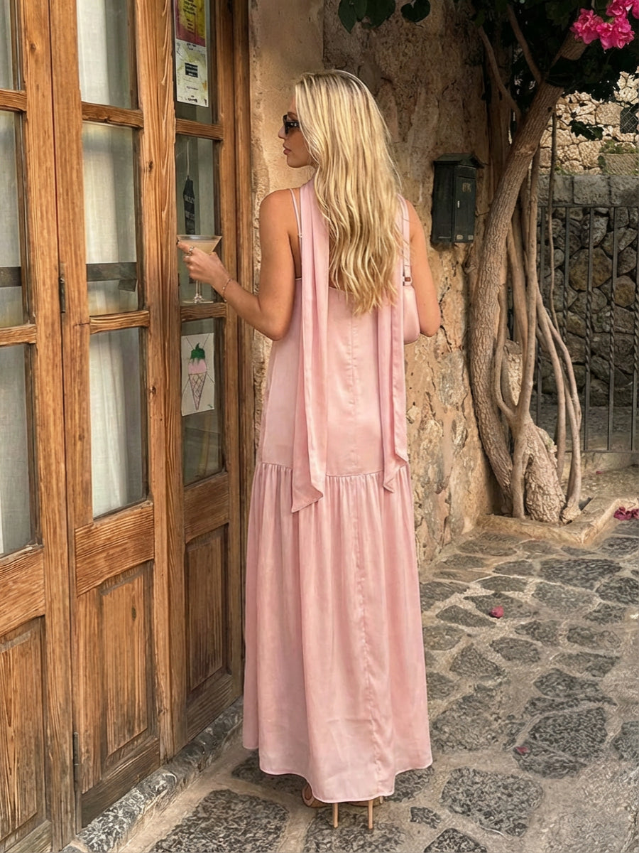 Satin Sweetheart Tulle Wedding Guest Dresses with Scarf