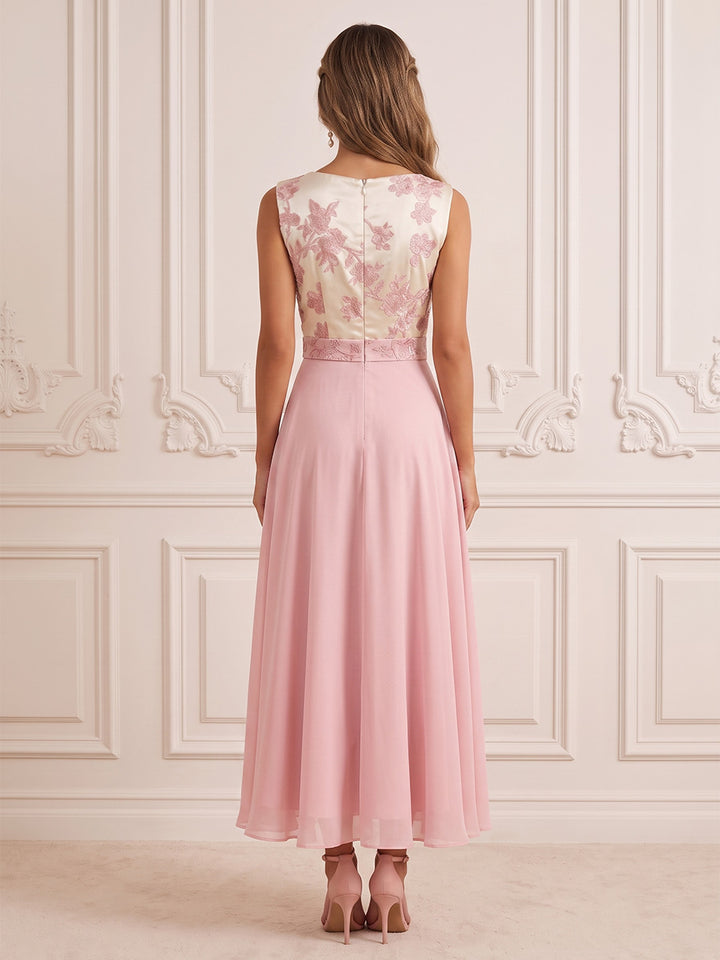Satin A Line One Shoulder Spliced Design Cocktail Dresses