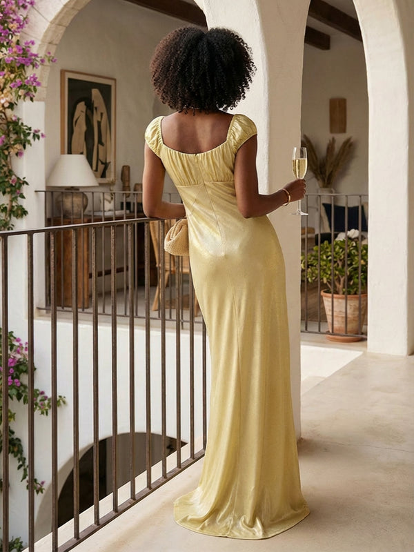 Satin Sweetheart Corset Wedding Guest Dresses