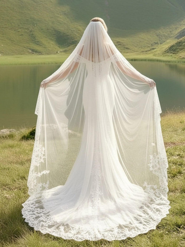 Laces Mermaid Off the Shoulder Long Wedding Dresses