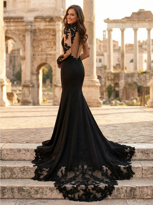 Laces Mermaid Sweetheart Long Wedding Dresses