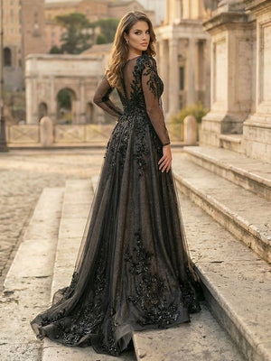 Laces A Line Sweetheart Long Wedding Dresses