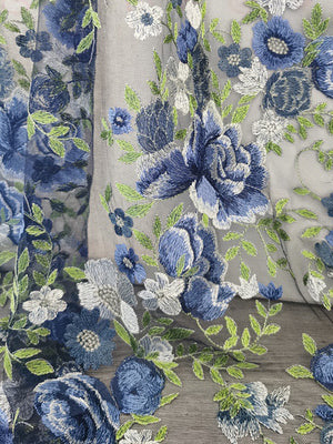 Lace Embroidered A-Line Long Sleeves V Neck Wedding Dresses