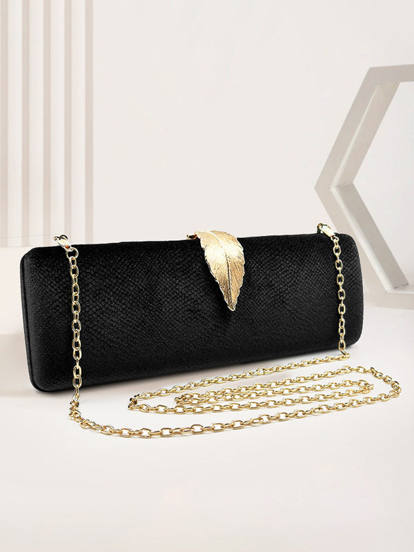 Geometric Daily Diamond Grid Leaf PU Handbags