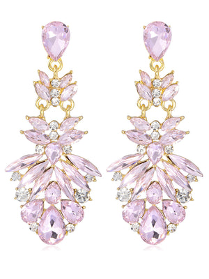 Floral Drop Sweet Flower Beadings Alloy Earrings