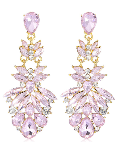 Floral Drop Sweet Flower Beadings Alloy Earrings