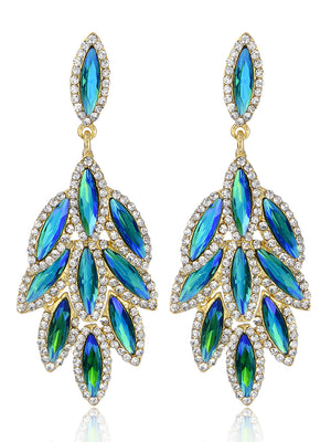 Leaf Stylish Beadings Alloy Earrings