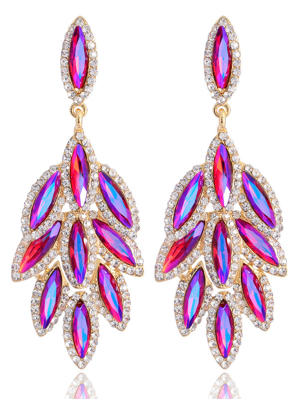 Leaf Stylish Beadings Alloy Earrings