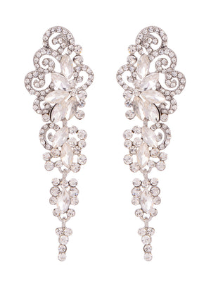 Tassels Classic Flower Beadings Crystal Earrings