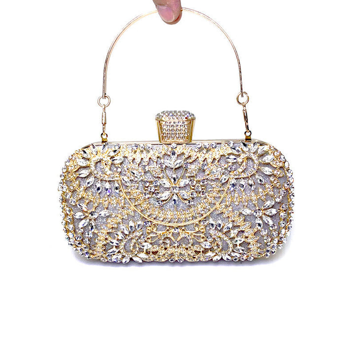 Rhinestone Crystal Evening Clutch Bag Wedding Party Prom Handbag