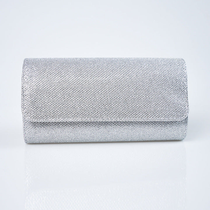 Sparkling Textured Envelope Clutch Purse